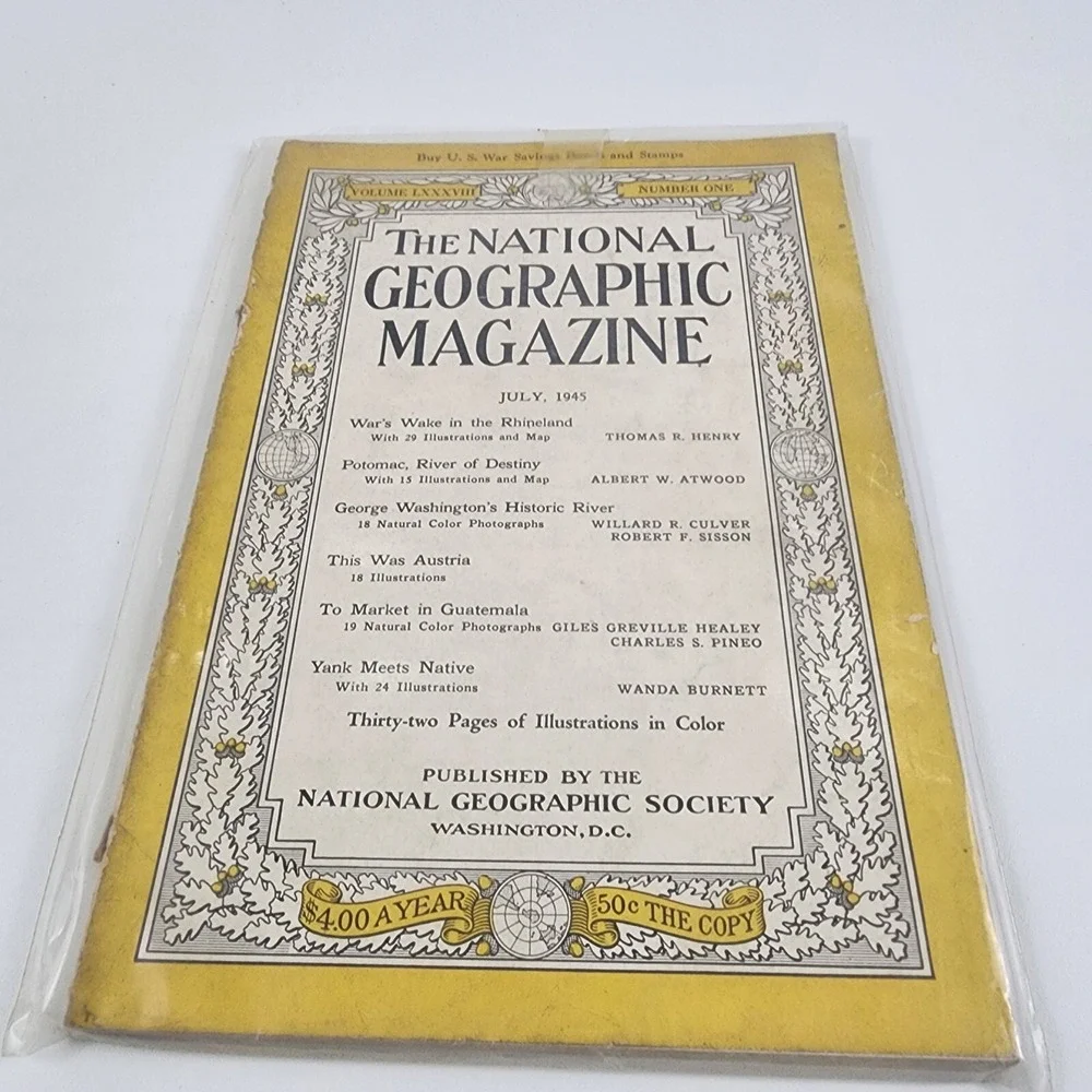 National Geographic Magazine July 1945‎ No Insert